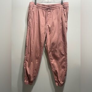 GAP Blush Pink Jogger Pants Women’s Size L Elastic Waist Drawstring